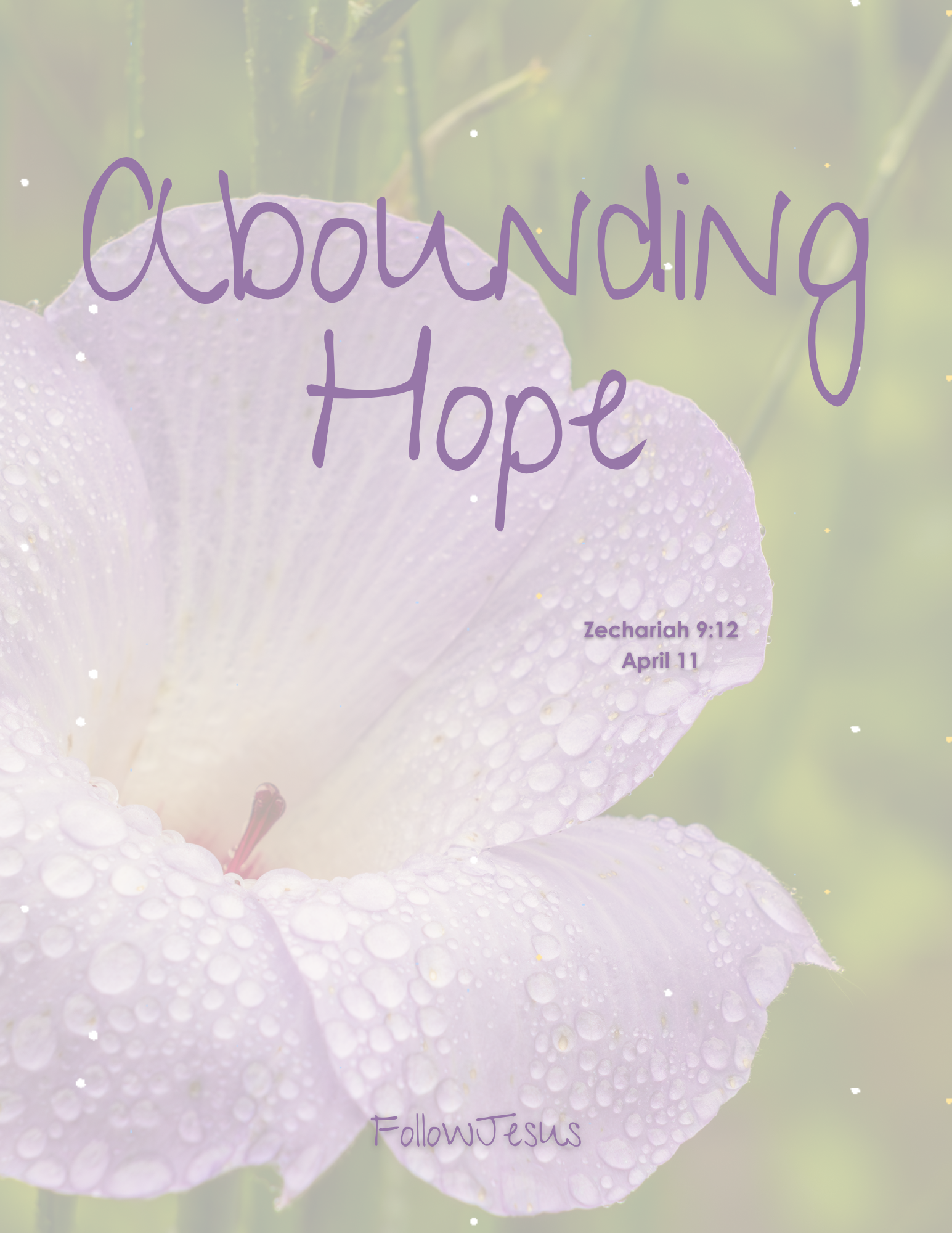 Day 11 | Abounding Hope | Zechariah 9:12