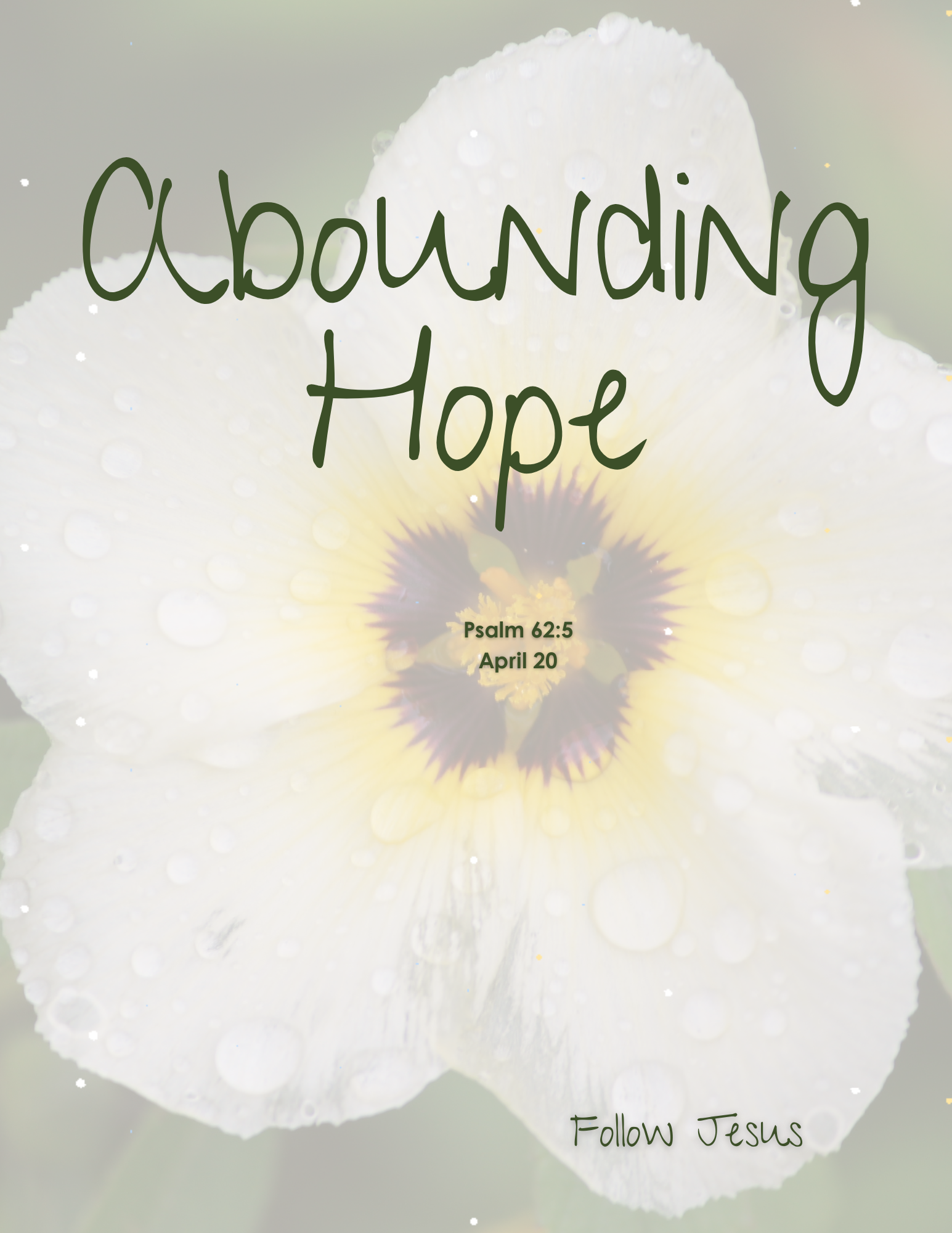 Day 20 | Abounding Hope | Psalm 62:5