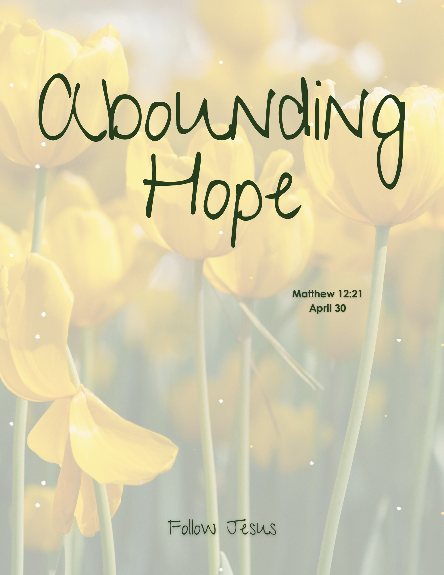 Day 30 | Abounding Hope | Matthew 12:21