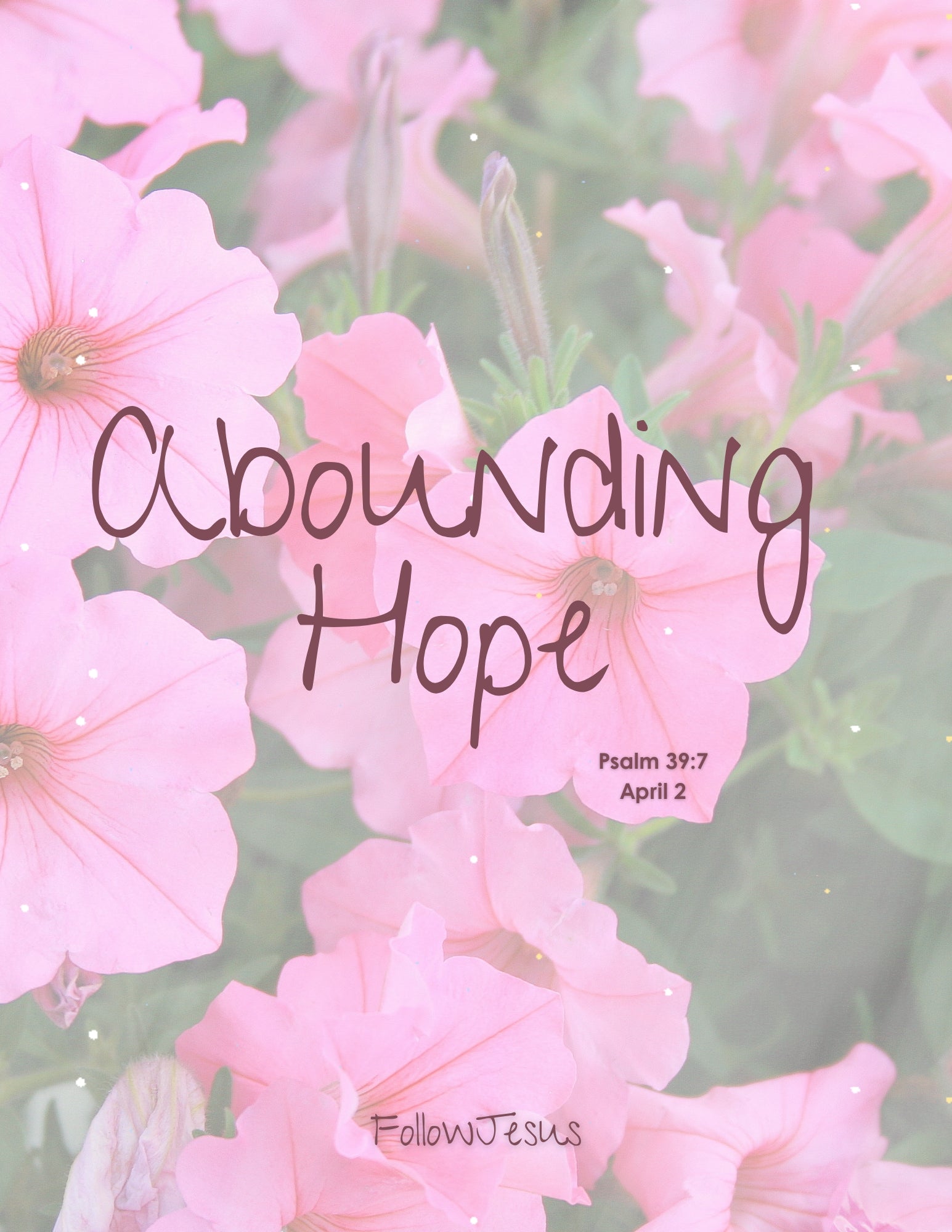 Day 02 | Abounding Hope |  Psalm 39:7
