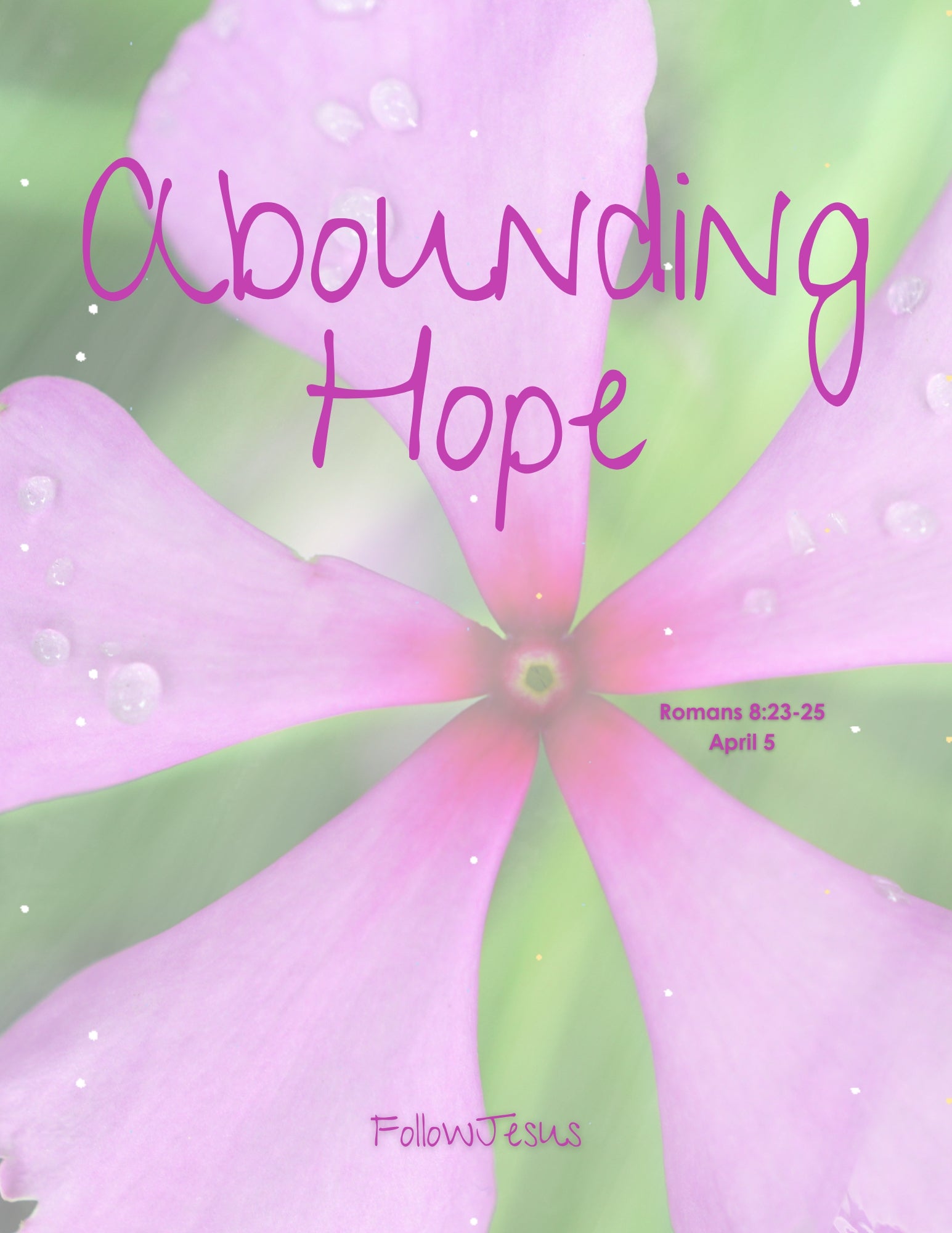 Day 05 | Abounding Hope | Romans 8:23-25