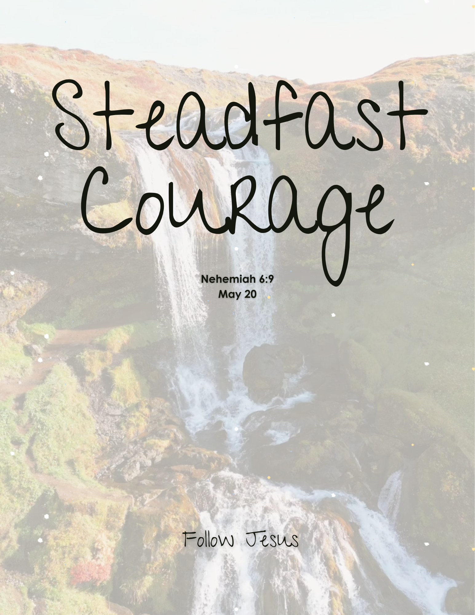 Day 20 | Steadfast Courage | Nehemiah 6:9