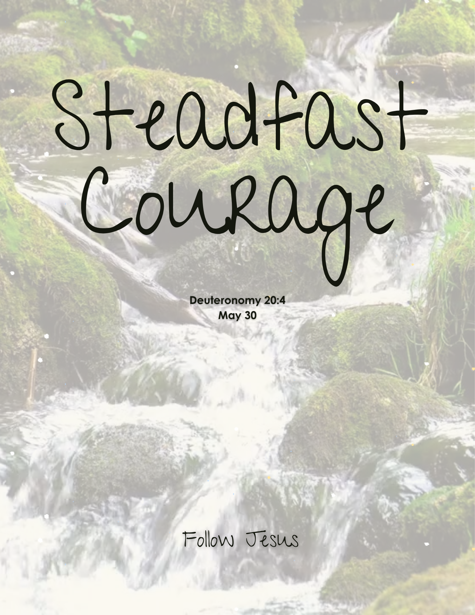 Day 30 | Steadfast Courage | Deuteronomy 20:4