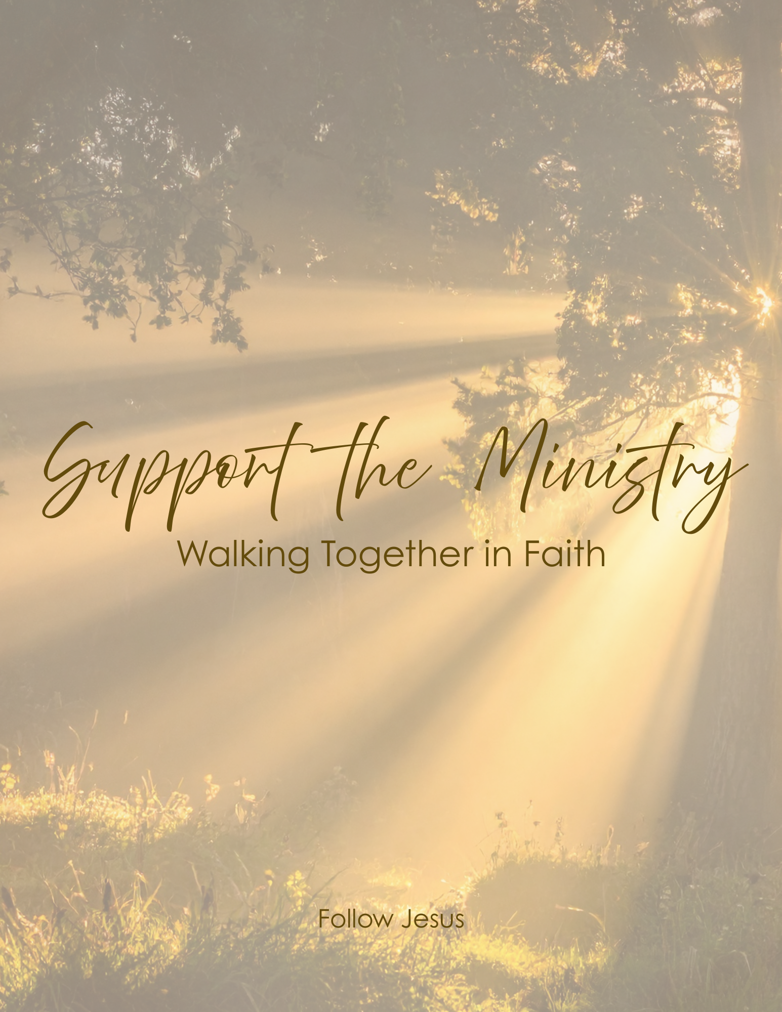 Support the Ministry | Follow Jesus